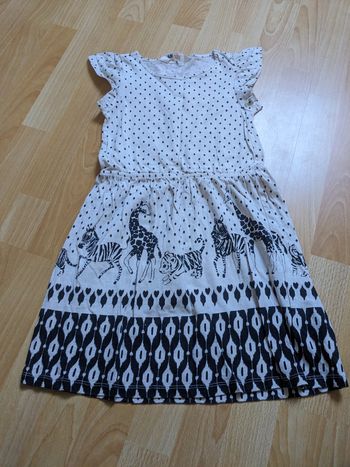 H&M robe d'été motif animaux 6/8 ans