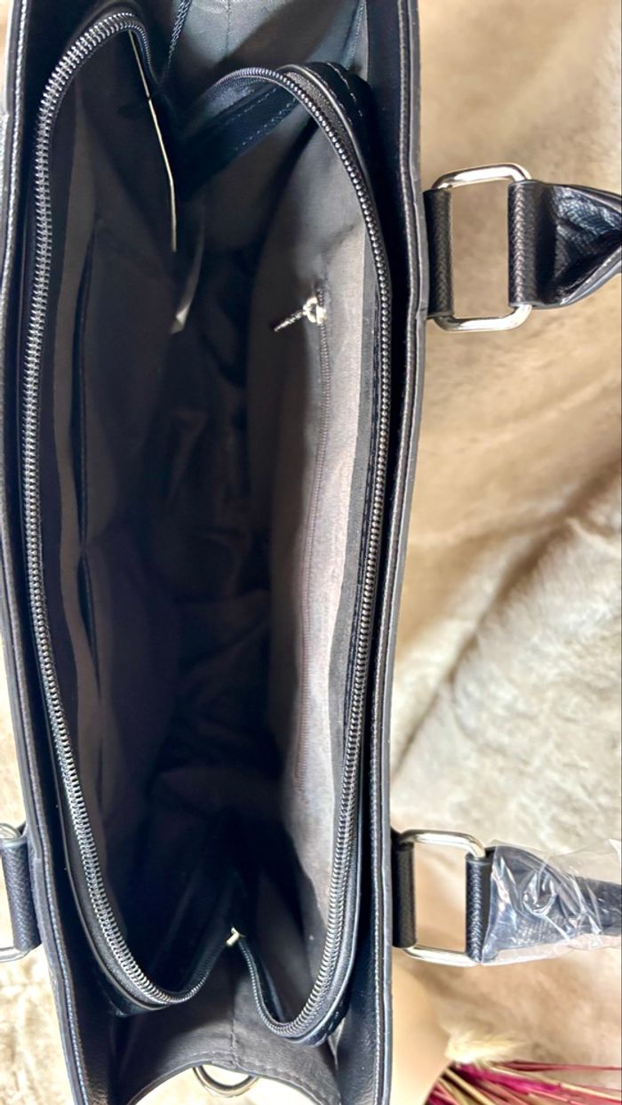 Sac cabas Flora & Co noir neuf avec étiquette – élégant & fonctionnel - photo numéro 5