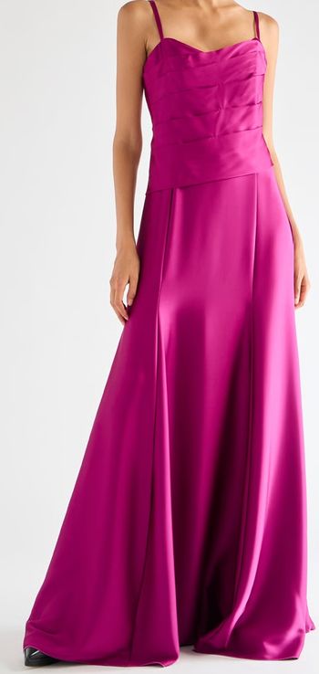 Rinascimento - Robe longue - Fuchsia - Taille: S