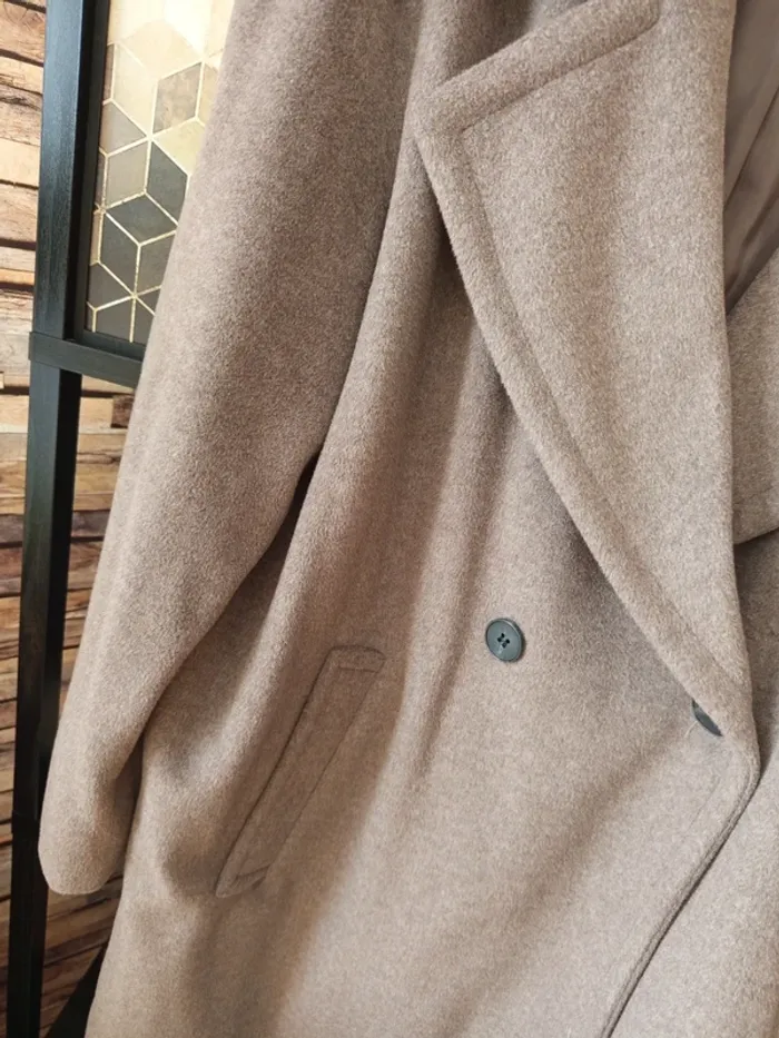 Manteau long tout doux gris - photo numéro 3