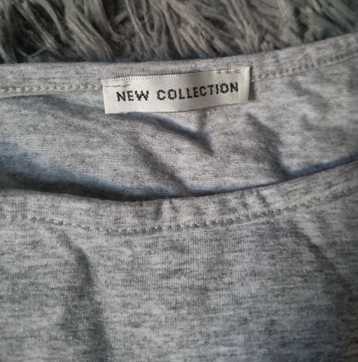 T-shirt gris avec écriture taille 42-44 - photo numéro 3