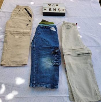 Lot de 3 pantalons 4 ans