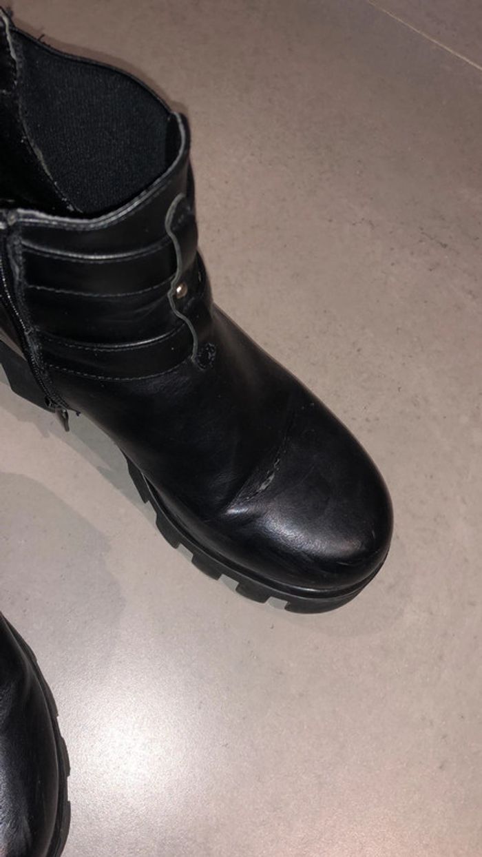 Bottines noires hautes - photo numéro 2