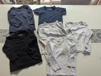 Lot maillot de corps manches longues 1.5 ans 2 ans