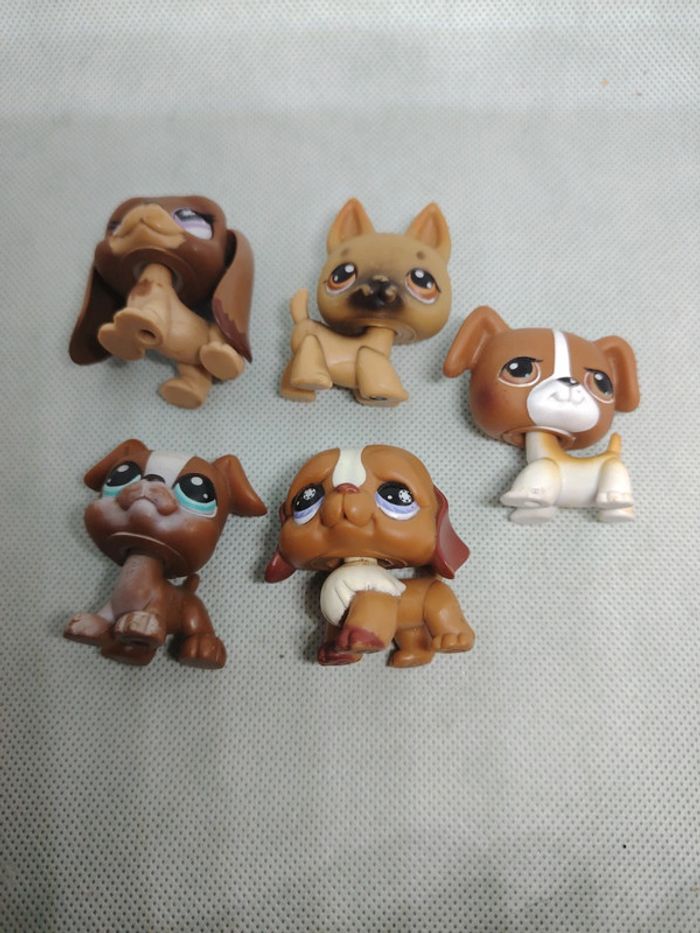 Lot de 5 petshop Littlest petshop chien