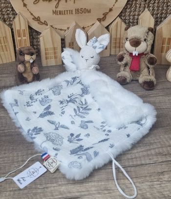Doudou lapin personnalisable