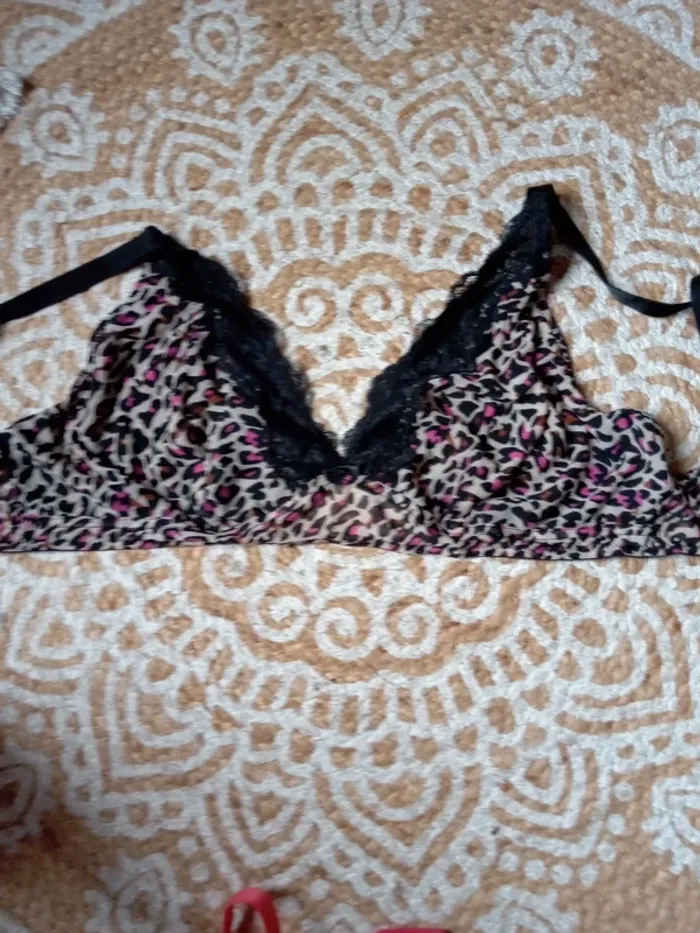 Soutien gorge léopard sans armatures