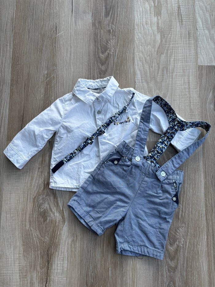 Ensemble 3 pièces cérémonie garçon taille 6 mois - photo numéro 5