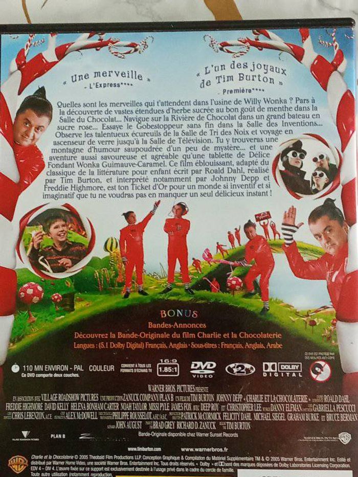 Dvd charlie et la chocolaterie - photo numéro 2