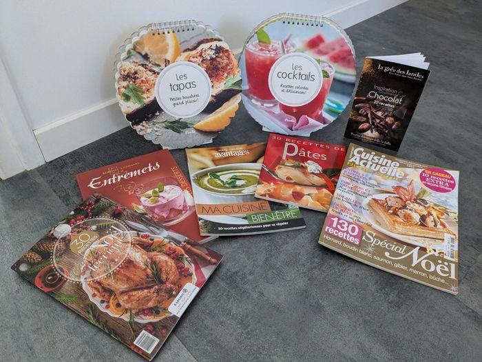 Lot de 8 livres de cuisine