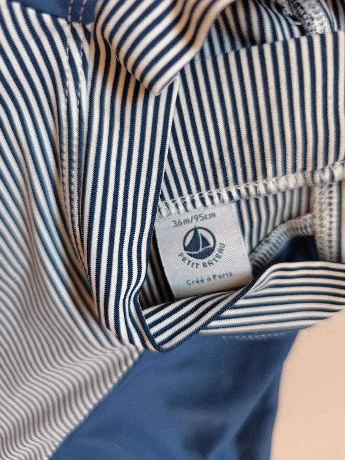 Combinaison rayé anti-UV 🍃 Petit bateau - photo numéro 2