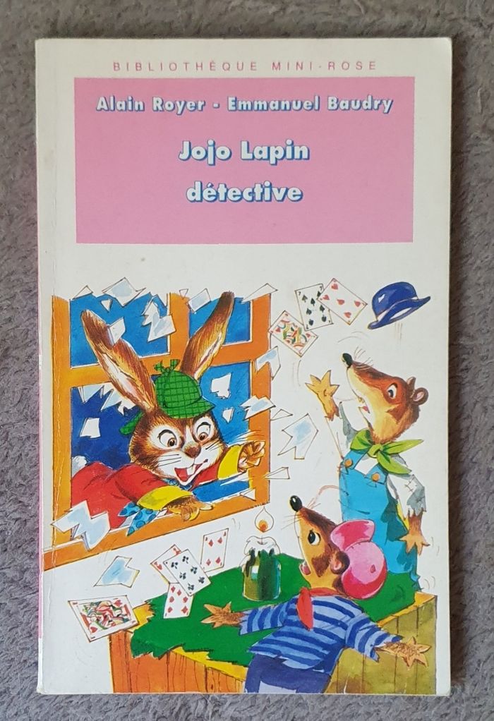 Roman Jeunesse, format poche "Jojo Lapin, Détective" (6-8 ans) / Éd. Hachette