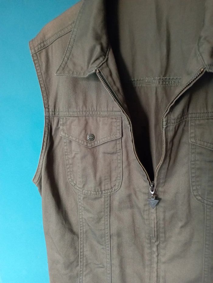 Veste en coton kaki style militaire - photo numéro 3