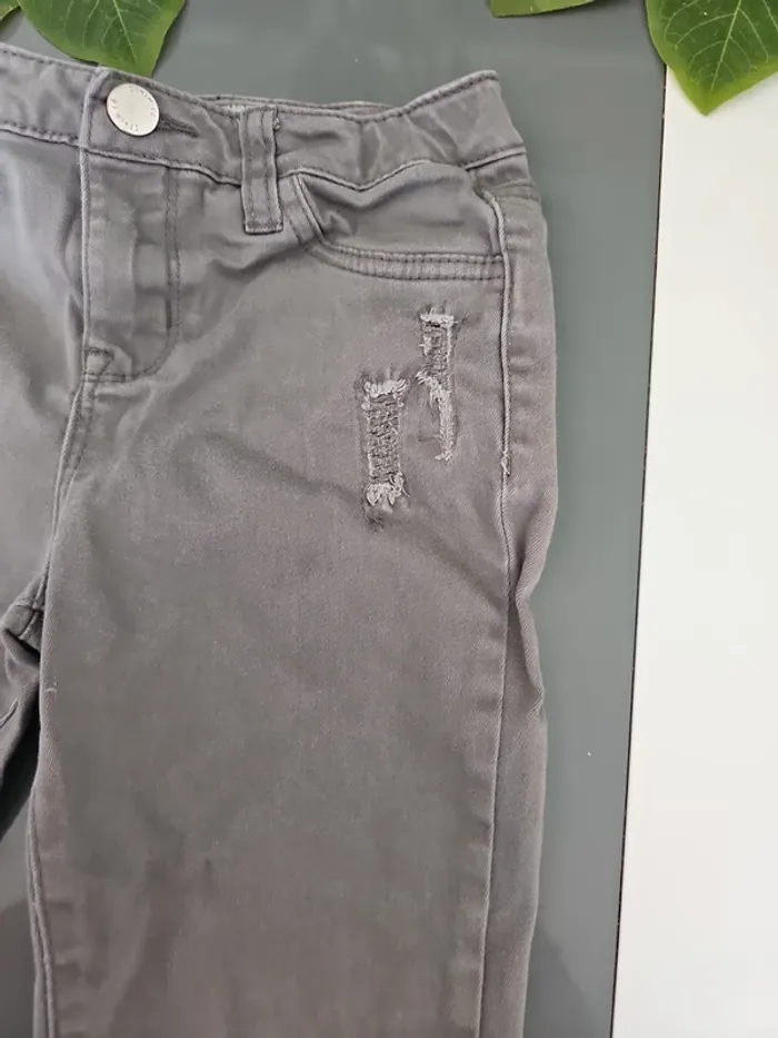 Jean skinny gris 6/7 ans - photo numéro 4