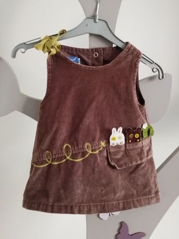 Robe marron La compagnie des petits taille 3 mois 