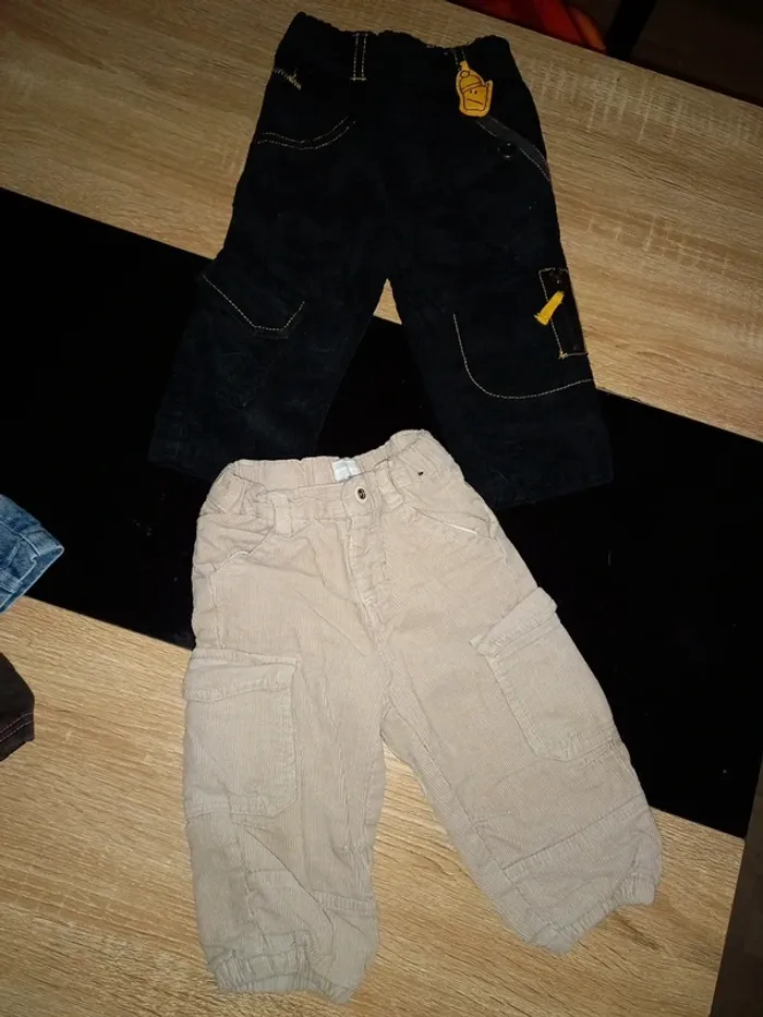 Lot 4 pantalons garçon 12 mois - photo numéro 11