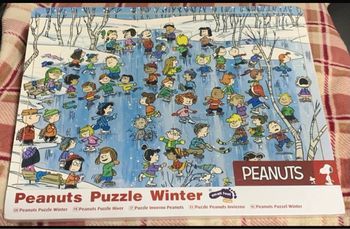 Puzzle en bois Peanuts hiver Snoopy small foot Neuf