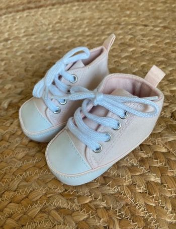 Chaussures basket toile rose neuve