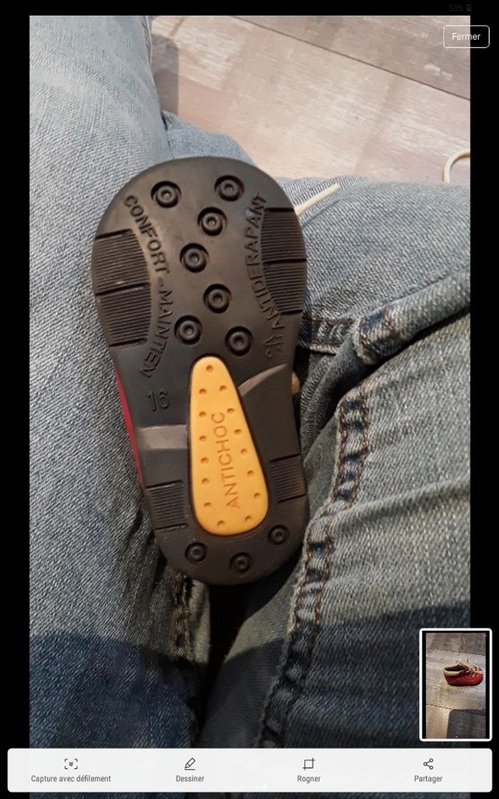 Chaussures rouge à lacet bébé - photo numéro 8