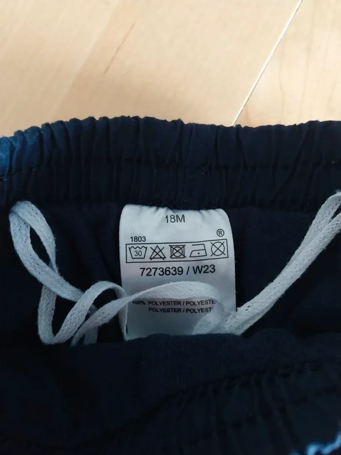 Pantalon Jogging bébé 18 mois bleu marine - photo numéro 2