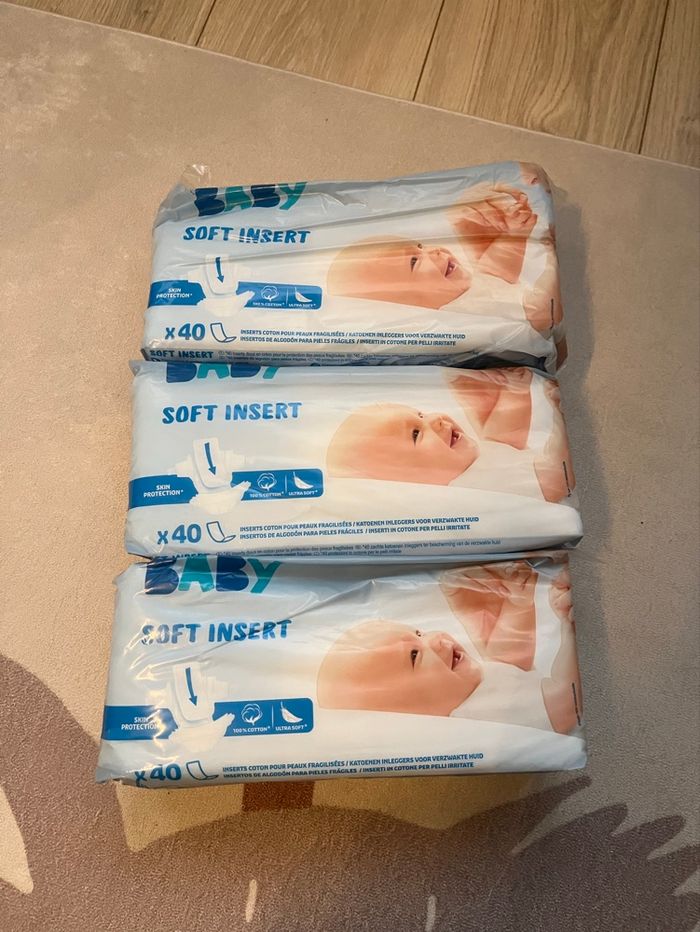 120 Inserts pour couches Carrefour