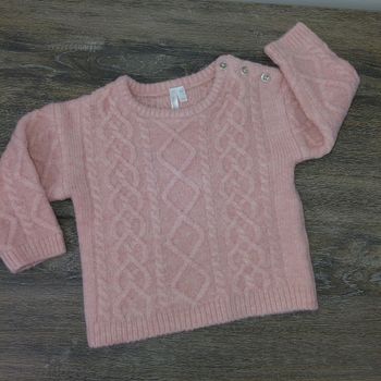 Orchestra - pull torsadé rose 9 mois