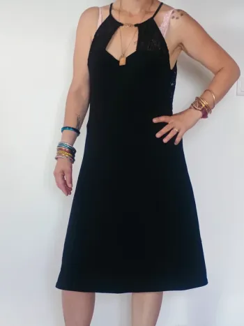 robe longue noire T44