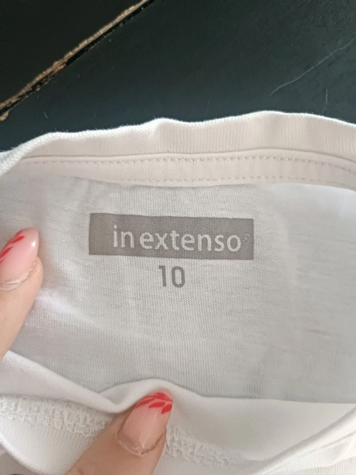 Tee shirt manches longues in extenso 10 ans - photo numéro 3