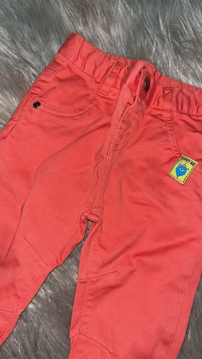 Pantalon chino corail 12 mois - photo numéro 2