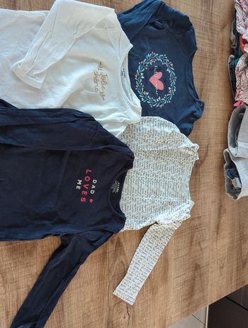 Lot de 4 tee shirts manches longues 24 mois