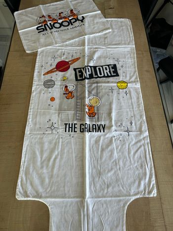 Parure de lit réversible Snoopy 75x120cm