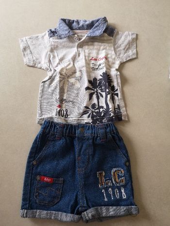 Ensemble short+ t-shirt  12 mois