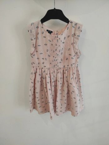 Robe d'été rose clair 4 ans