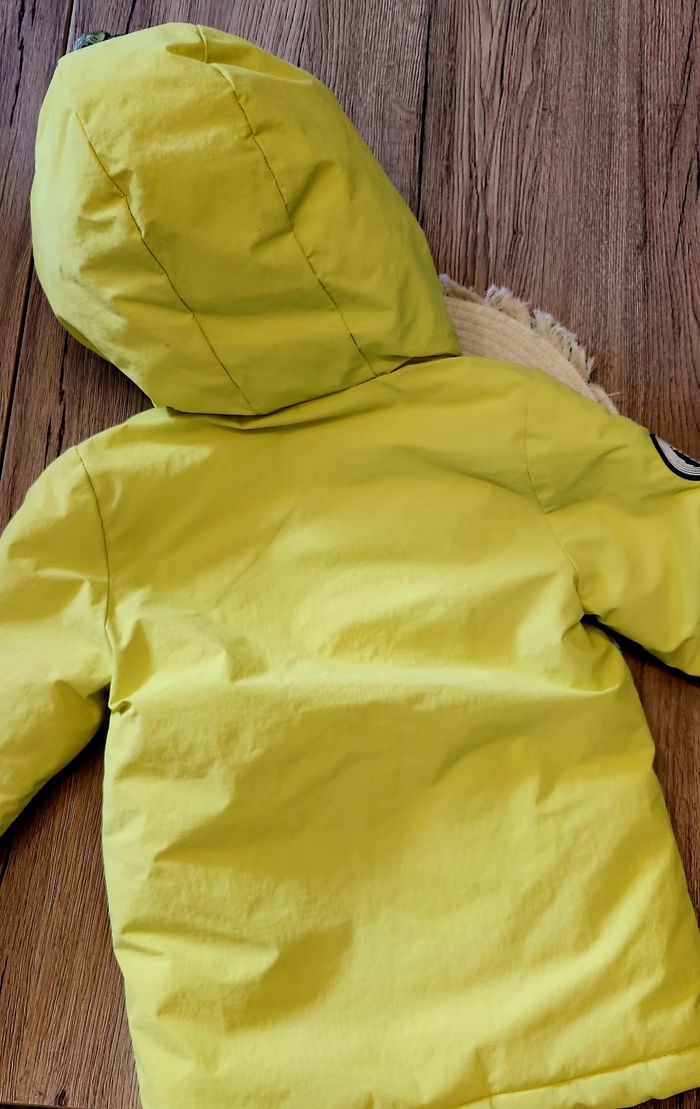 Manteau Parka Garçon 5ans Kiabi Jaune - photo numéro 9