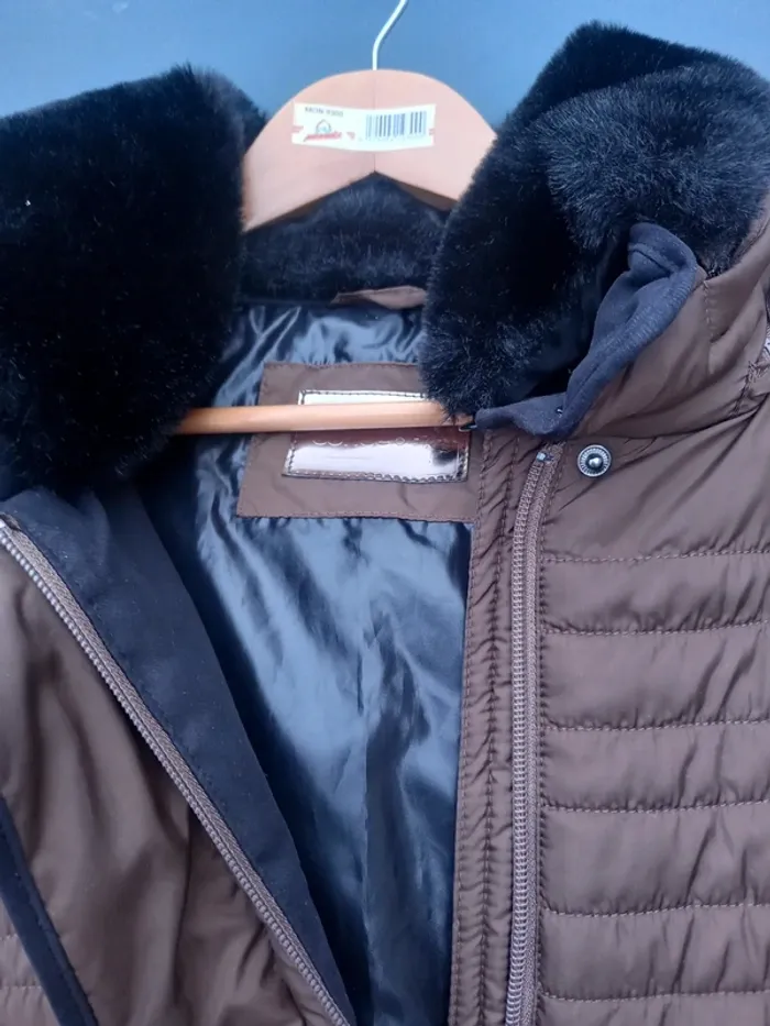 Manteau 🧥 marron 🌰Concept t.44 - photo numéro 4