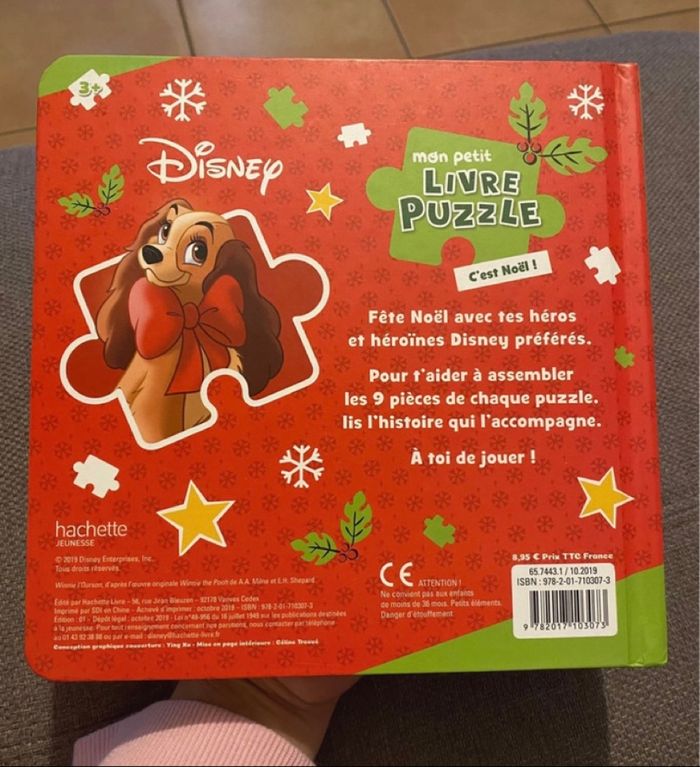 Mon petit livre puzzle Disney c’est noël - photo numéro 2