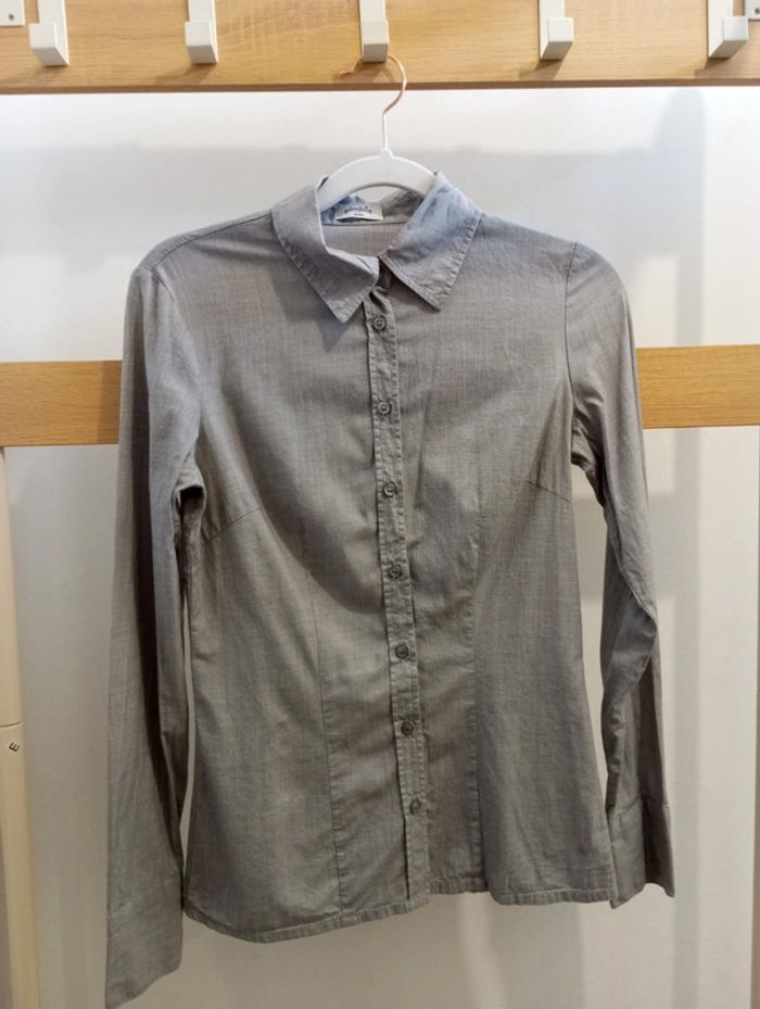 Chemise femme grise