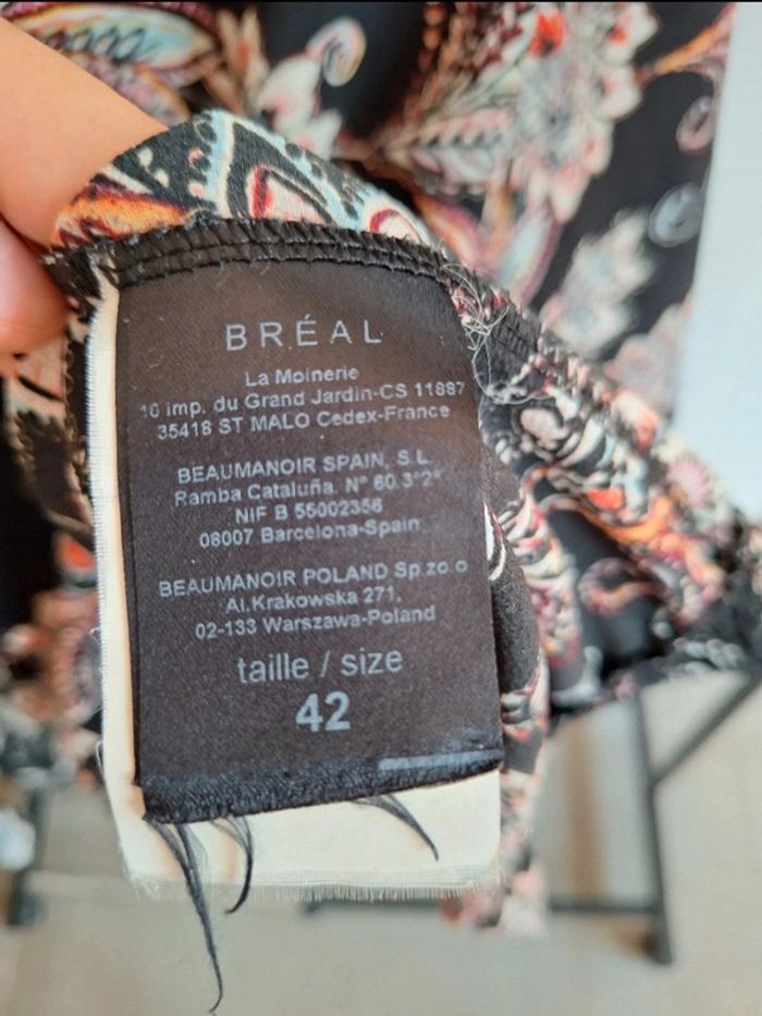 Blouse à manches longues Bréal noir femme 42 XL - photo numéro 4