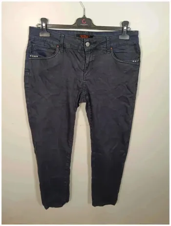 C17 jeans gris/noir cache cache 44