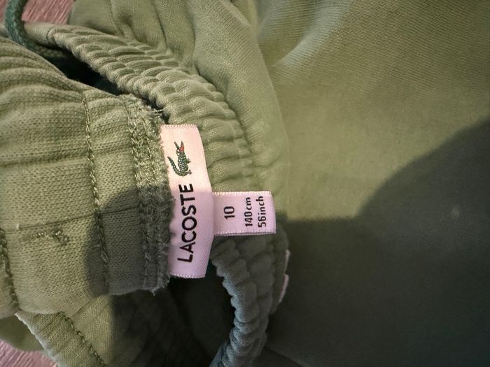 Jogging Lacoste taille 10 ans vert - photo numéro 3