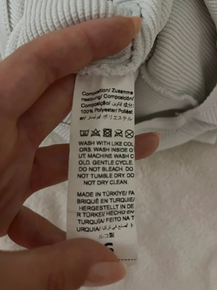 top évasé sur les côtés blanc shein - photo numéro 3