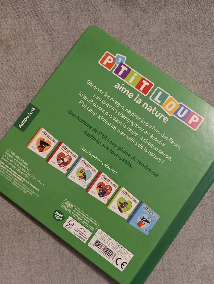 Livre cartonné p'tit loup aime la nature - photo numéro 3