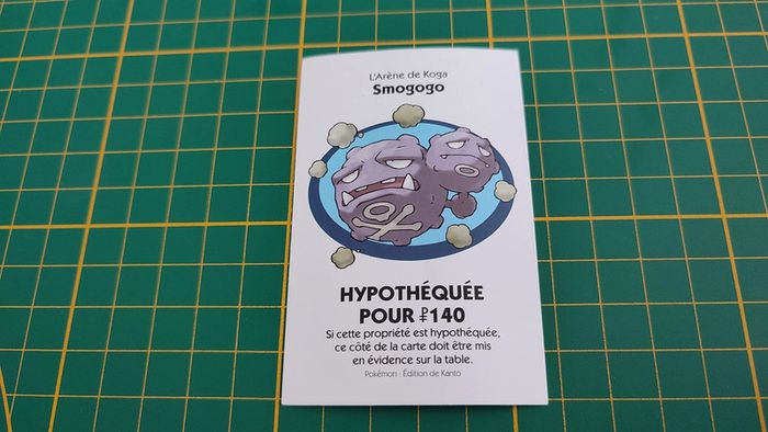 Titre de propriété Smogogo pièce détachée jeu de société Monopoly Pokémon édition de Kanto #C43 - photo numéro 2