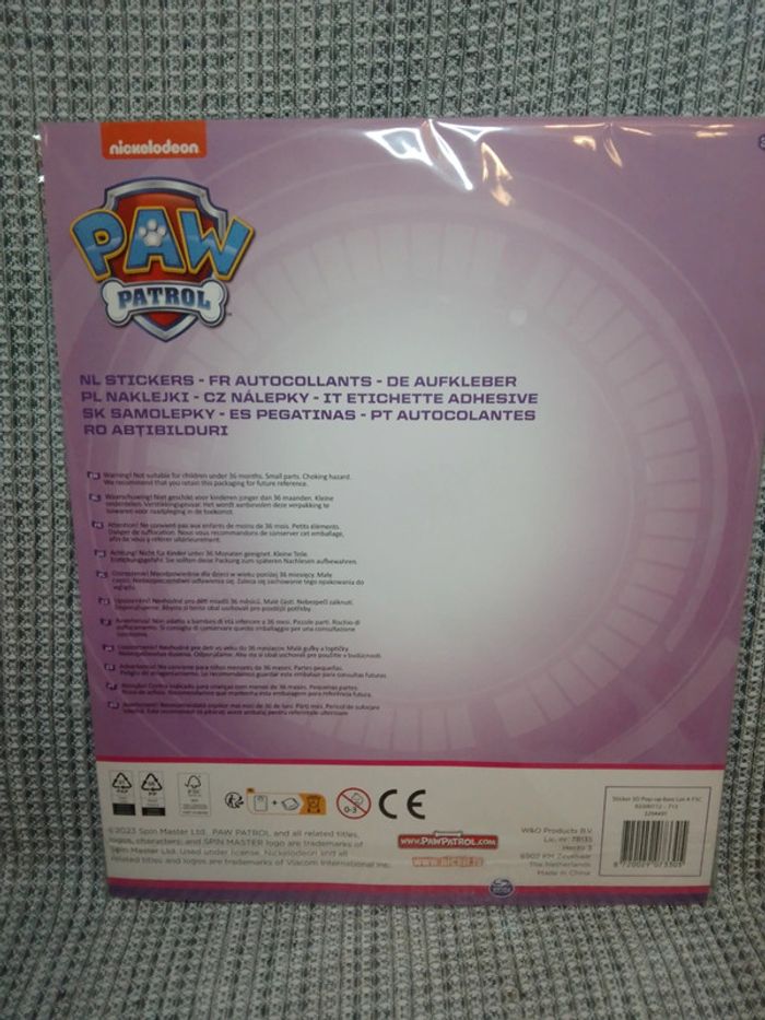 Autocollants reliefs 3D Paw Patrol/ Pat'Patrouille - photo numéro 7