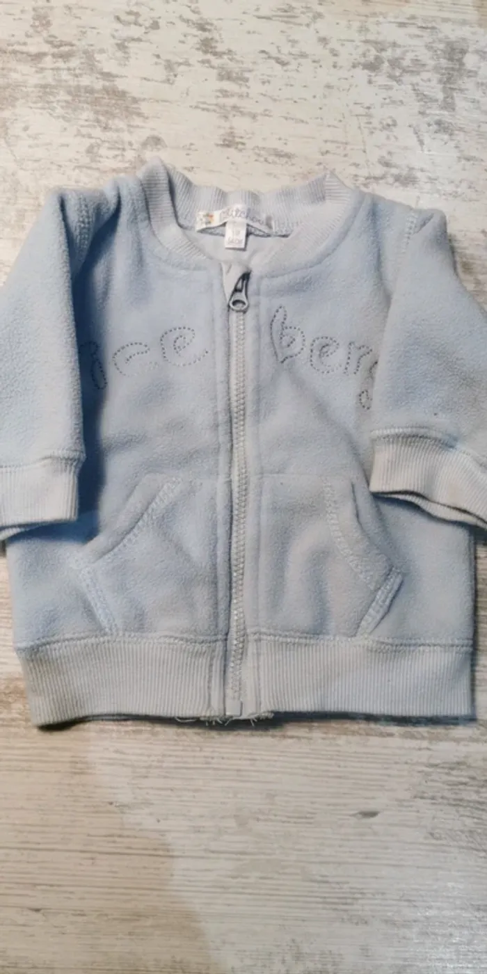 Ensemble jogging garçons Kiabi 1 mois bleu clair - photo numéro 3
