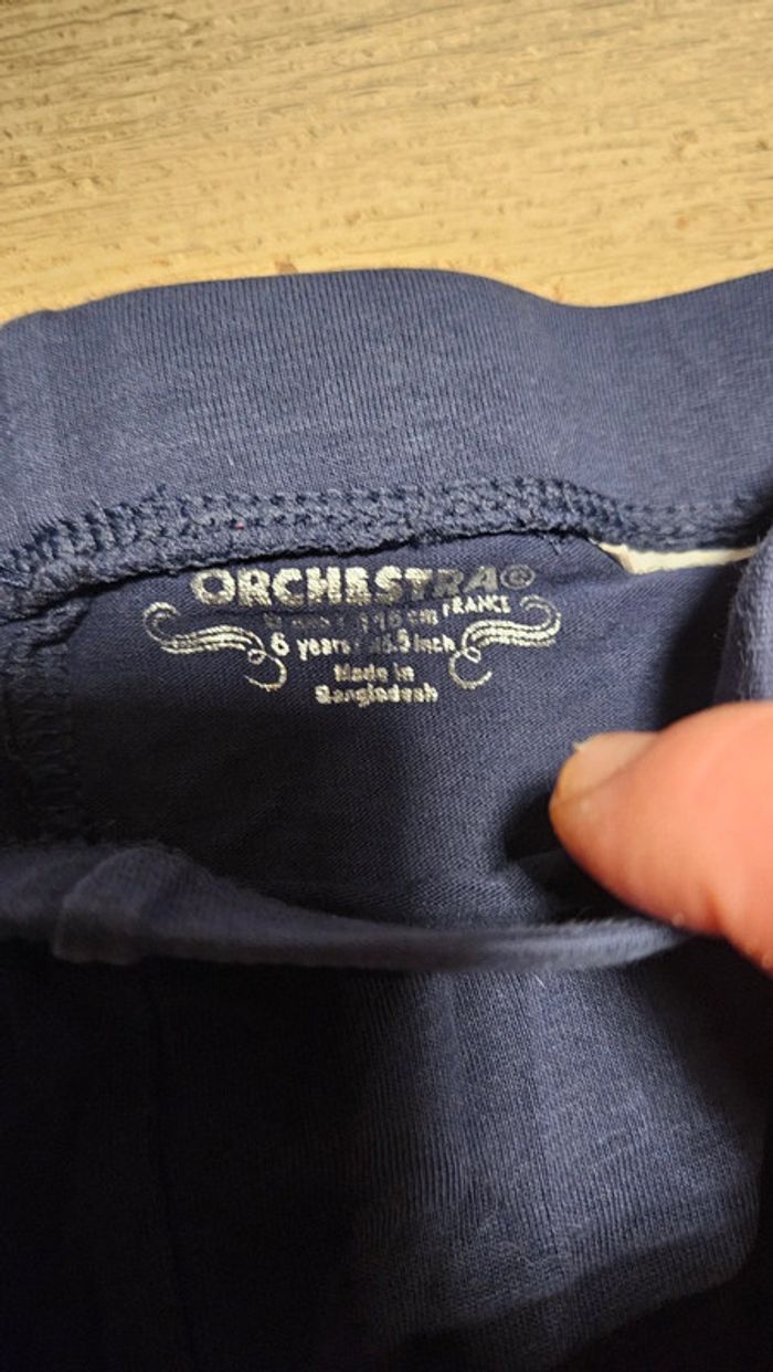 Legging bleu foncé Orchetra, 6 ans, peu mis - photo numéro 4