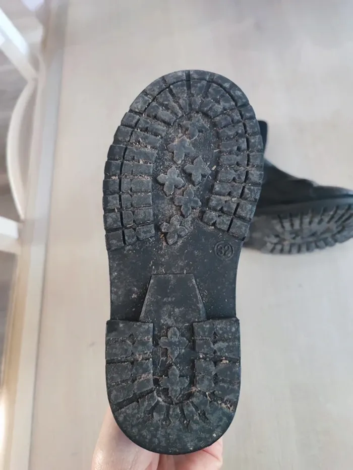 Bottines noires fille taille 32 - photo numéro 5