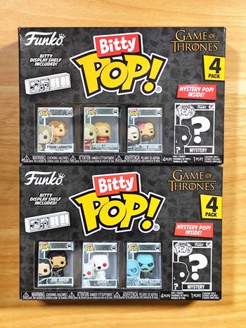 LOT 2 Boîtes Bitty Pop! Game Of Thrones (8 Figurines) - Lannister, Jon Snow, White Walker & Other !