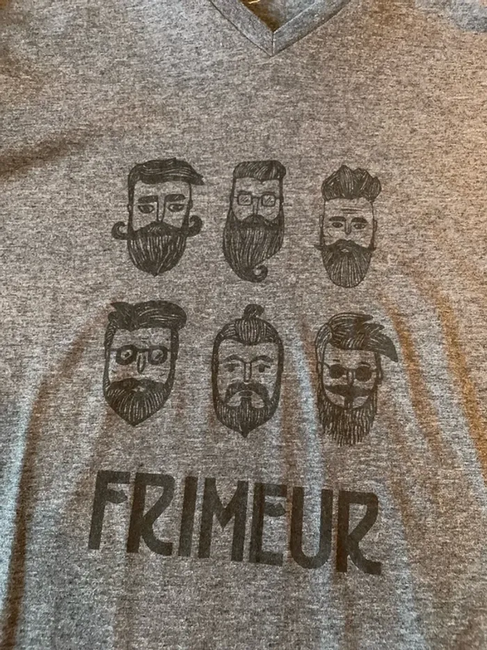 Tee-shirt gris “Frimeur” - photo numéro 3