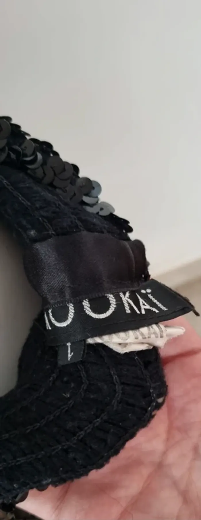 Jupe tube noire sequins kookai 36 - photo numéro 7